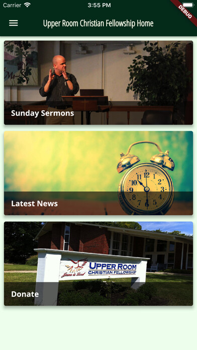 Emulate iPhone app UpperRoom Christian Fellowship using MyAndroid
