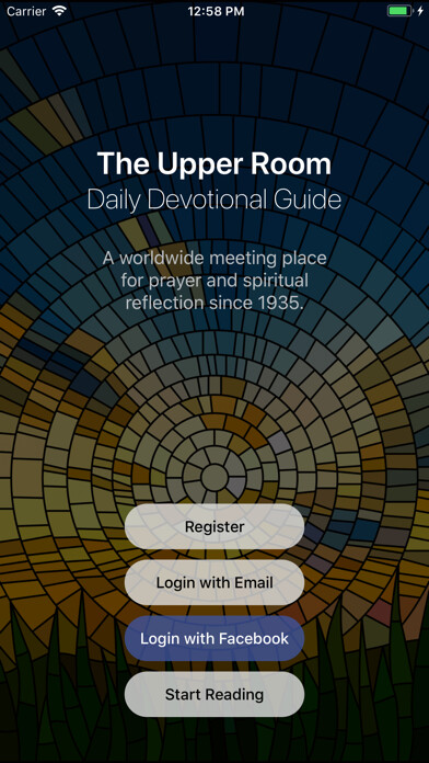 Emulate iPhone app Upper Room Daily Devotional using MyAndroid