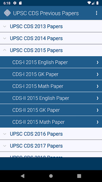 Run android online APK UPSC CDS Previous Papers from MyAndroid or emulate UPSC CDS Previous Papers using MyAndroid