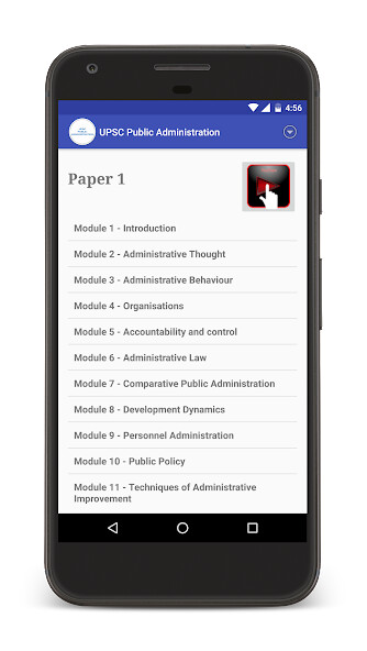 Emulate Android APK UPSC Public Administration