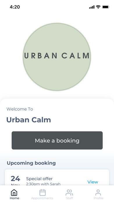 Emulate iPhone app Urban Calm using MyAndroid