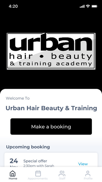 Emulate iPhone app Urban Hair Beauty & Training using MyAndroid Emulate iPhone app Urban Hair Beauty & Training using MyAndroid