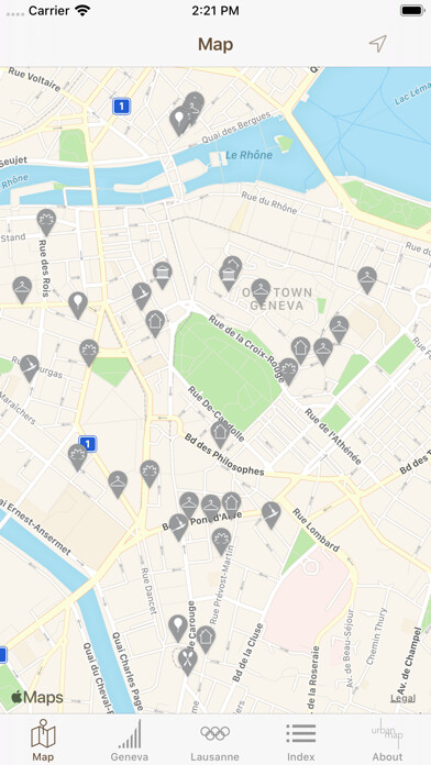 Emulate iPhone app Urban Map using MyAndroid