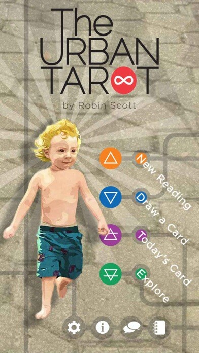 Emulate iPhone app Urban Tarot using MyAndroid