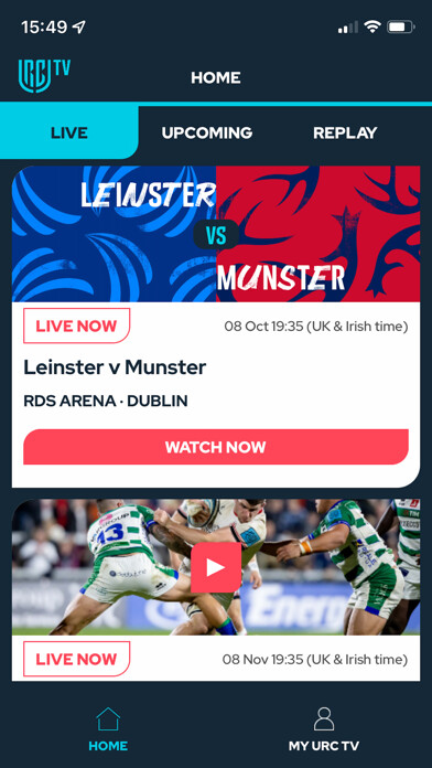 Emulate iPhone app URC TV: Watch Live URC Rugby using MyAndroid Emulate iPhone app URC TV: Watch Live URC Rugby using MyAndroid
