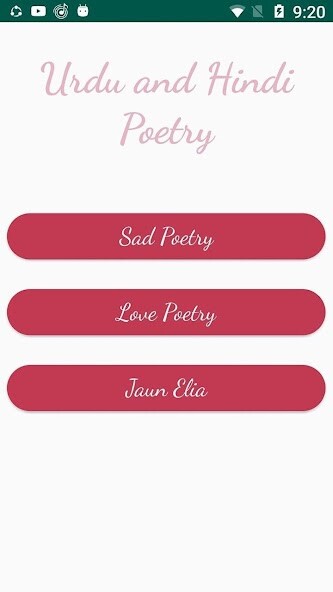 Run android online APK Urdu and Hindi Poems from MyAndroid or emulate Urdu and Hindi Poems using MyAndroid