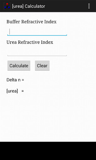Emulate Android APK Urea Concentration Calculator Emulate Android APK Urea Concentration Calculator