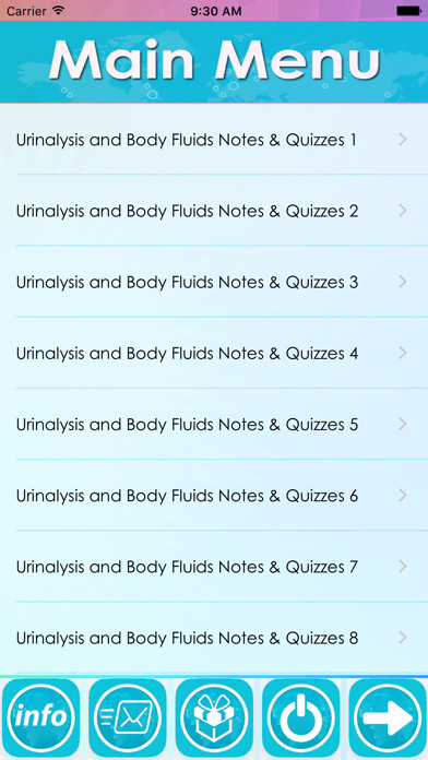 Emulate iPhone app Urinalysis and Body Fluids Q&A using MyAndroid Emulate iPhone app Urinalysis and Body Fluids Q&A using MyAndroid