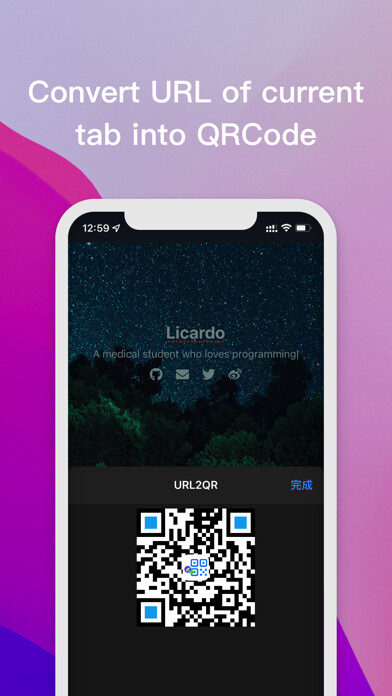 Emulate iPhone app URL2QR - URL to QRCode using MyAndroid Emulate iPhone app URL2QR - URL to QRCode using MyAndroid