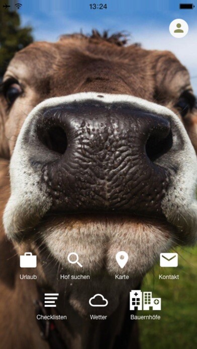 Emulate iPhone app UrlaubAufmBauernhof using MyAndroid