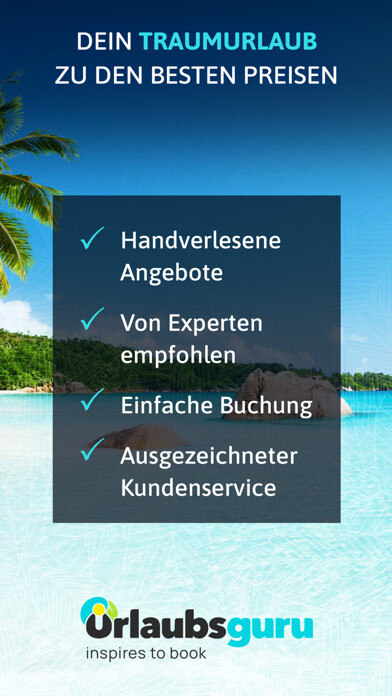 Emulate iPhone app Urlaubsguru - Reisen & Urlaub using MyAndroid