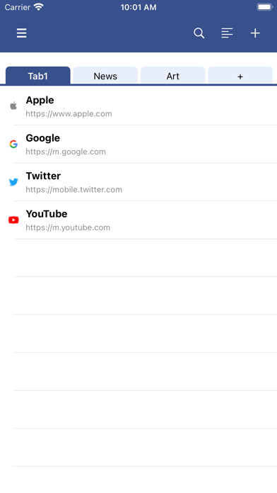 Emulate iPhone app URL Bookmarker using MyAndroid Emulate iPhone app URL Bookmarker using MyAndroid