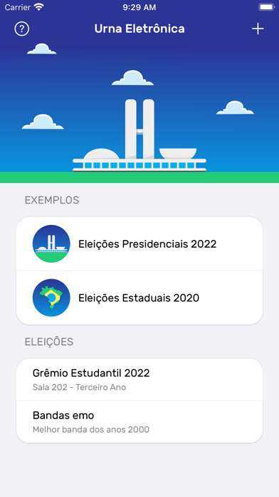 Emulate iPhone app Urna Eletrônica - Simulador using MyAndroid
