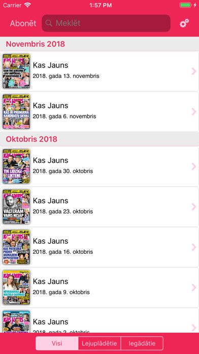 Emulate iPhone app Žurnāls 