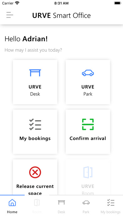 Emulate iPhone app URVE Smart Office using MyAndroid