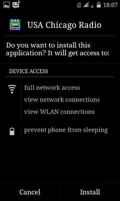 Emulate Android APK USA Chicago Radio