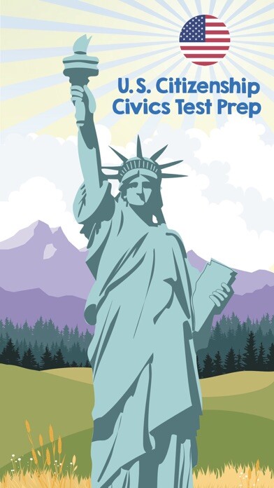 Emulate iPhone app USA Citizenship Test Prep using MyAndroid