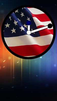 Emulate Android APK USA Flag Clock Widget