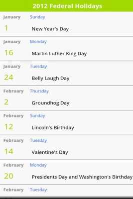 Emulate Android APK USA Holiday Calendar 2015 Emulate Android APK USA Holiday Calendar 2015