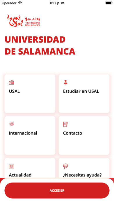 Emulate iPhone app USAL App Universidad Salamanca using MyAndroid Emulate iPhone app USAL App Universidad Salamanca using MyAndroid