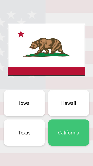 Emulate iPhone app USA Quiz - Guess all 50 States using MyAndroid