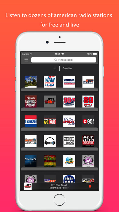 Emulate iPhone app USA Radios : the best of the United States radio using MyAndroid Emulate iPhone app USA Radios : the best of the United States radio using MyAndroid