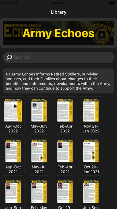 Emulate iPhone app U. S. Army Echoes using MyAndroid