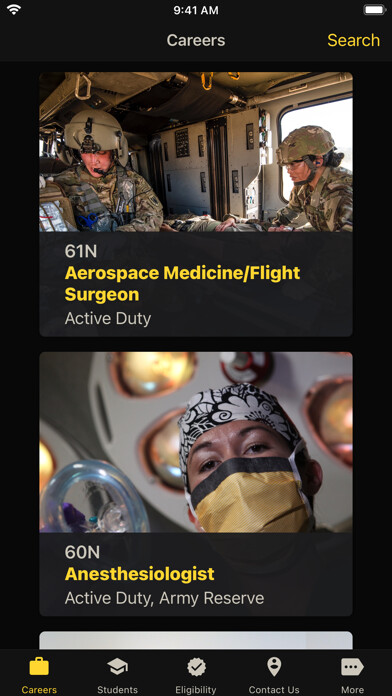 Emulate iPhone app U.S. Army Medicine Careers using MyAndroid Emulate iPhone app U.S. Army Medicine Careers using MyAndroid