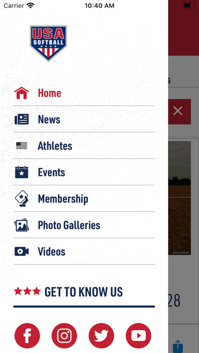 Emulate iPhone app USA Softball Mobile App using MyAndroid Emulate iPhone app USA Softball Mobile App using MyAndroid