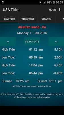 Emulate Android APK USA Tide Times Emulate Android APK USA Tide Times