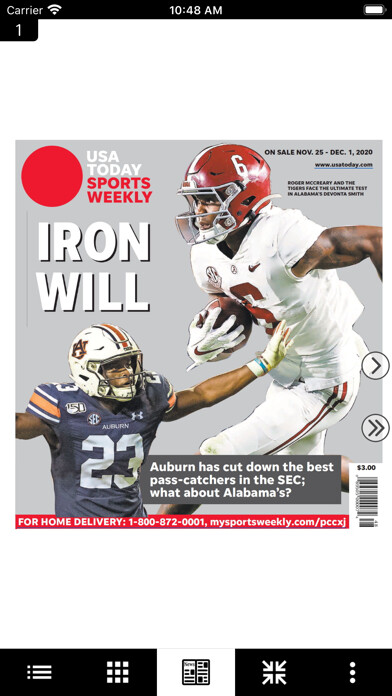 Emulate iPhone app USA TODAY Sports Weekly using MyAndroid Emulate iPhone app USA TODAY Sports Weekly using MyAndroid