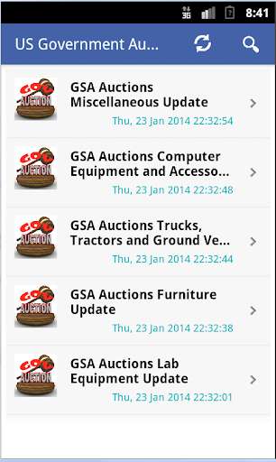 Run android online APK US  Auction Listings - All Auctions from MyAndroid or emulate US  Auction Listings - All Auctions using MyAndroid