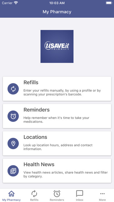Emulate iPhone app U-Save-It Pharmacy using MyAndroid Emulate iPhone app U-Save-It Pharmacy using MyAndroid