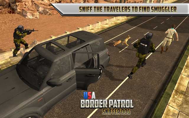 Emulate Android APK US Border Patrol Sniffer Dog : Sniffout Criminals