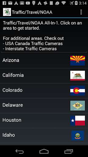 Emulate Android APK US Canada Traffic Cameras Lite