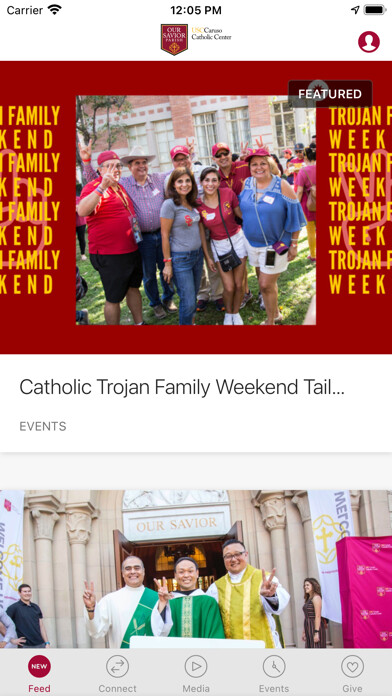 Emulate iPhone app USC Caruso Catholic Center using MyAndroid Emulate iPhone app USC Caruso Catholic Center using MyAndroid