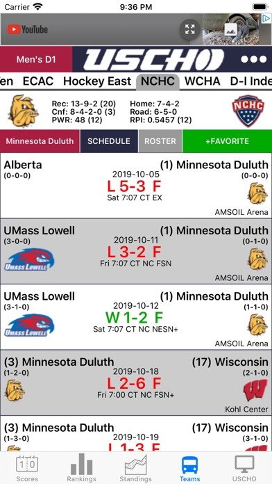 Emulate iPhone app USCHO App using MyAndroid