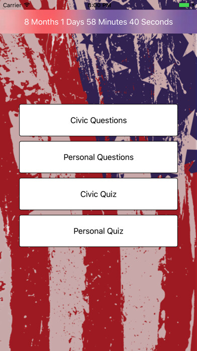 Emulate iPhone app US Citizenship Test 2020. using MyAndroid Emulate iPhone app US Citizenship Test 2020. using MyAndroid