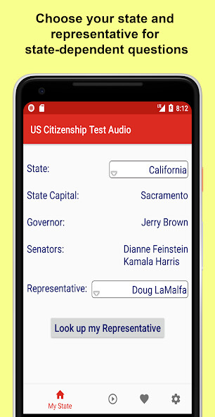 Run android online APK US Citizenship Test Audio 2022 from MyAndroid or emulate US Citizenship Test Audio 2022 using MyAndroid