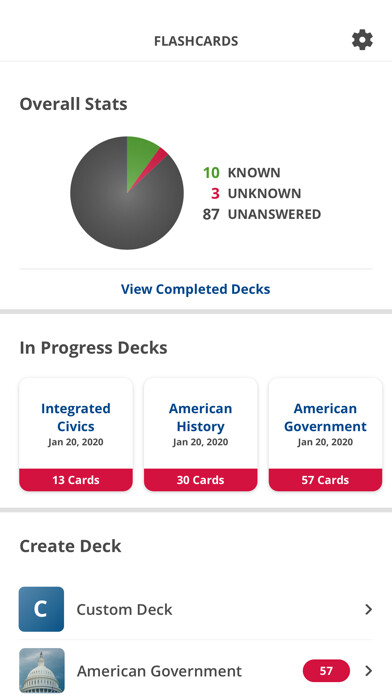 Emulate iPhone app US Civics Prep Flashcards using MyAndroid Emulate iPhone app US Civics Prep Flashcards using MyAndroid