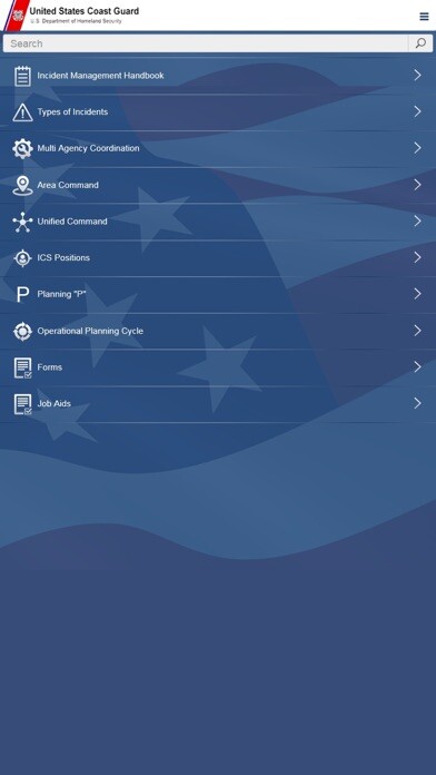 Emulate iPhone app U.S. Coast Guard MIMH using MyAndroid