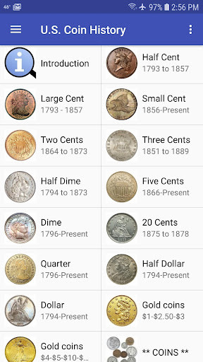 Run android online APK U.S. Coin History from MyAndroid or emulate U.S. Coin History using MyAndroid