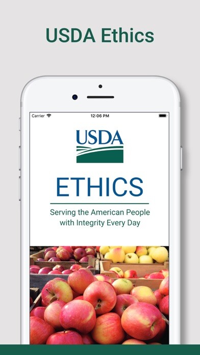 Emulate iPhone app USDA Ethics using MyAndroid