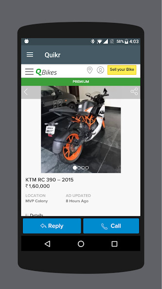 Run android online APK Used Bikes in India from MyAndroid or emulate Used Bikes in India using MyAndroid