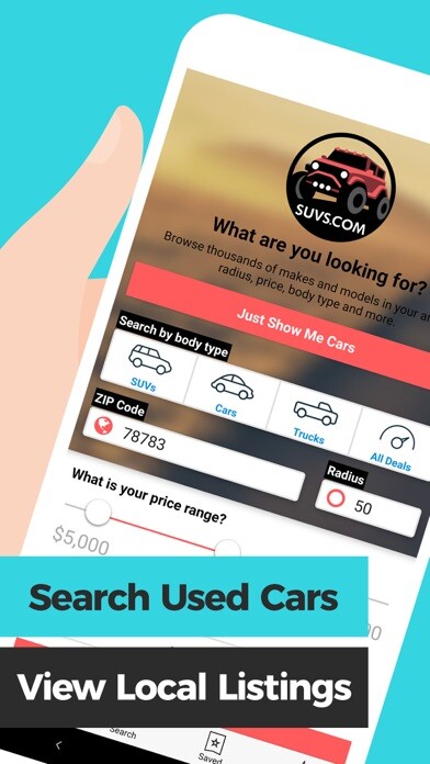 Emulate iPhone app Used Car Search using MyAndroid