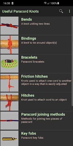 Run android online APK Useful Paracord Knots from MyAndroid or emulate Useful Paracord Knots using MyAndroid