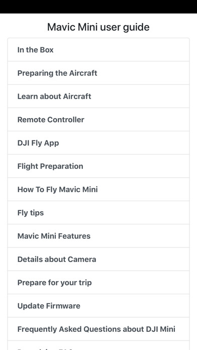 Emulate iPhone app User guide for Mavic Mini using MyAndroid
