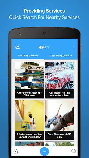 Run android online APK Userv - Provide & Request Services Nearby from MyAndroid or emulate Userv - Provide & Request Services Nearby using MyAndroid