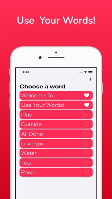 Emulate iPhone app Use Your Words! - AAC buttons using MyAndroid