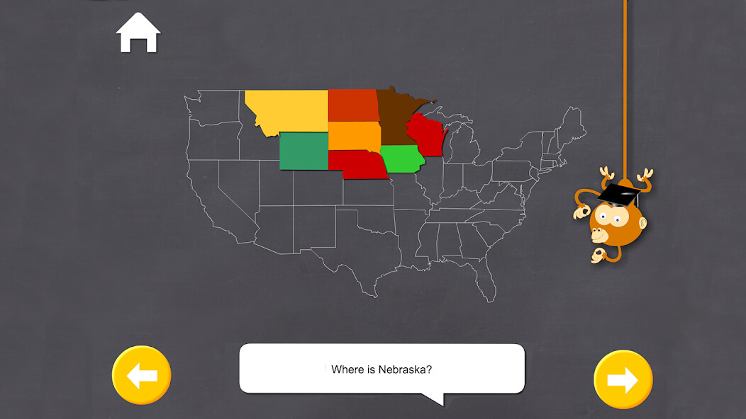Run android online APK U.S Geography Quiz from MyAndroid or emulate U.S Geography Quiz using MyAndroid